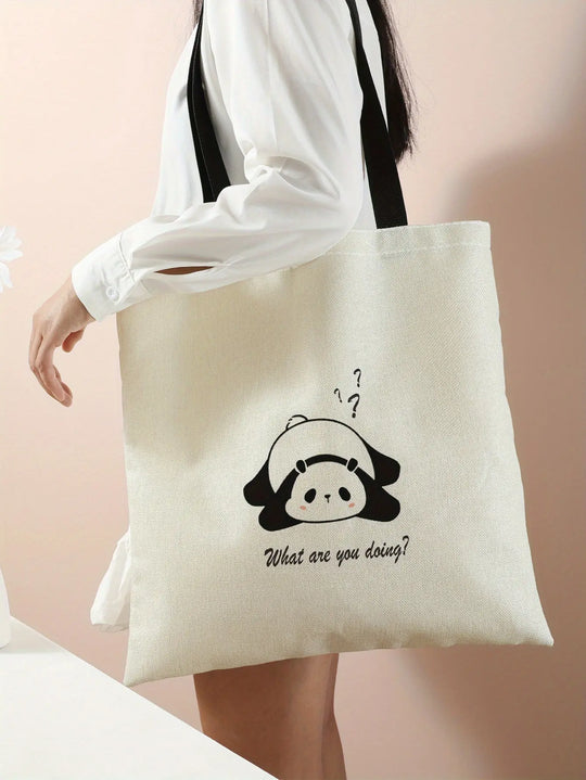 Printed Handbag Casual Travel Beach Bag Large Capacity Reusable Shoulder Shopping Bag Women's Casual Shoulder Bag Large Capacity Beach Bag Handheld Shopping Bag Printed Ladies Grocery Shoulder Bag MedSurgery Store For Digital Health