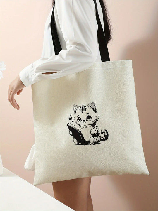 Printed Handbag Casual Travel Beach Bag Large Capacity Reusable Shoulder Shopping Bag Women's Casual Shoulder Bag Large Capacity Beach Bag Handheld Shopping Bag Printed Ladies Grocery Shoulder Bag MedSurgery Store For Digital Health