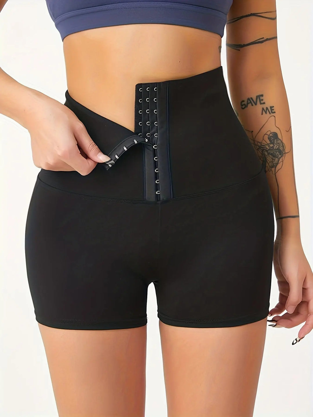 Buckles High Waist Shorts, Casual Slim Versatile Simple Shorts, Women's Clothing MedSurgery Store For Digital Health