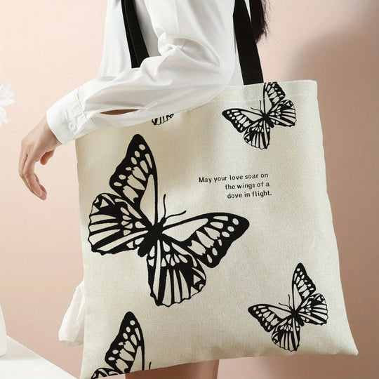 Printed Handbag Casual Travel Beach Bag Large Capacity Reusable Shoulder Shopping Bag Women's Casual Shoulder Bag Large Capacity Beach Bag Handheld Shopping Bag Printed Ladies Grocery Shoulder Bag MedSurgery Store For Digital Health