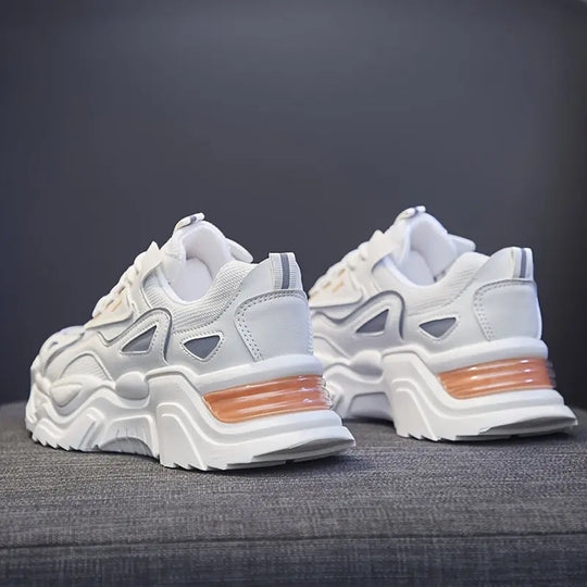 Women's Breathable Mesh Platform Sneakers, Casual Lace Up Outdoor Shoes, Comfortable Low Top Running Shoes MedSurgery Store For Digital Health