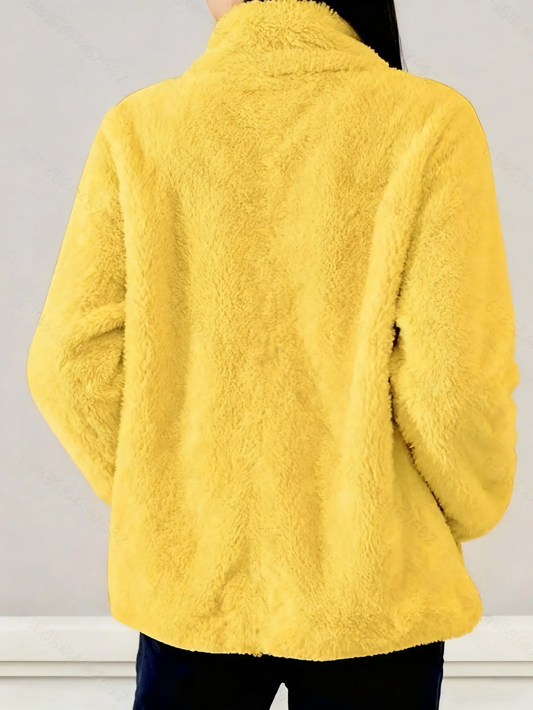 Women'S Light Fleece Jacket - Cozy Winter Coat with Stand-Up Collar, Zipper Closure, Long Sleeve Casual Outerwear for Cold Weather, & Color Block Design, Casual Outerwear|Cozy Winter Jacket, Ladies Winter Coats MedSurgery Store For Digital Health