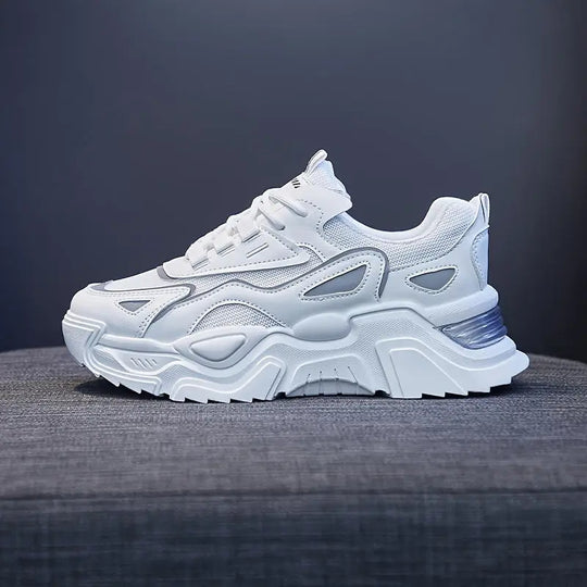 Women's Breathable Mesh Platform Sneakers, Casual Lace Up Outdoor Shoes, Comfortable Low Top Running Shoes MedSurgery Store For Digital Health