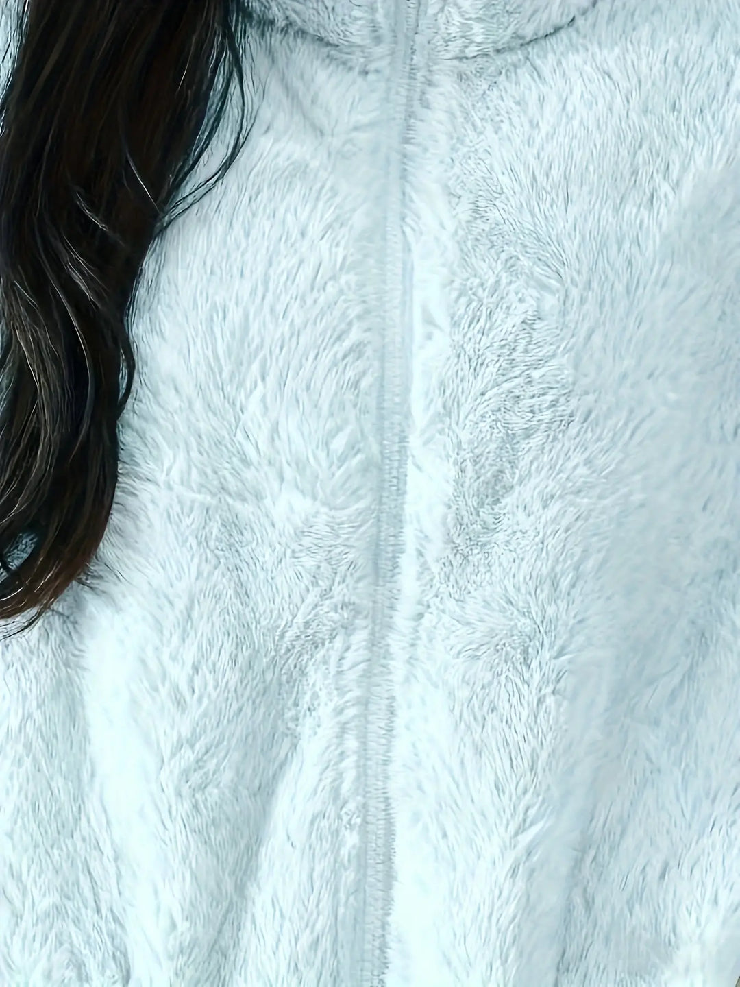 Women'S Light Fleece Jacket - Cozy Winter Coat with Stand-Up Collar, Zipper Closure, Long Sleeve Casual Outerwear for Cold Weather, & Color Block Design, Casual Outerwear|Cozy Winter Jacket, Ladies Winter Coats MedSurgery Store For Digital Health