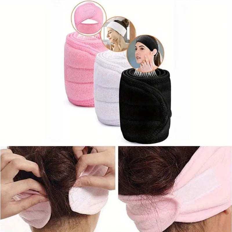 Double-sided Terrycloth Cloth Ant Cloth Hair Tie for Washing Face and Removing Makeup, Women's Hairband for Sports and Yoga MedSurgery Store For Digital Health