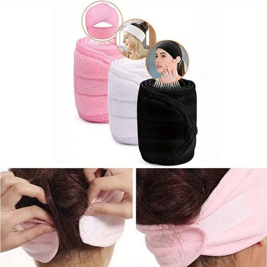Double-sided Terrycloth Cloth Ant Cloth Hair Tie for Washing Face and Removing Makeup, Women's Hairband for Sports and Yoga MedSurgery Store For Digital Health