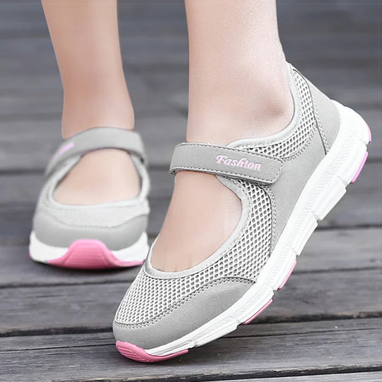 Zapatos de Mujer, zapatos vulcanizados transpirables, Zapatillas blancas para Mujer, zapatos informales superligeros para Mujer, Zapatillas planas para Mujer 2021