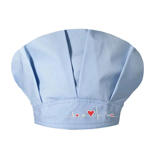 Gorros de fregado para mujer, gorro con banda para el sudor de algodón ajustable Unisex, cubierta para la cabeza, Ropa de Trabajo, gorros de fregado bouffant transpirables sanitarios CJdropshipping