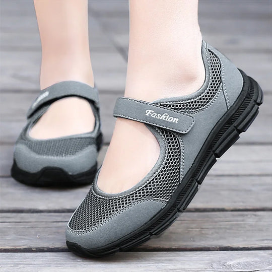 Zapatos de Mujer, zapatos vulcanizados transpirables, Zapatillas blancas para Mujer, zapatos informales superligeros para Mujer, Zapatillas planas para Mujer 2021
