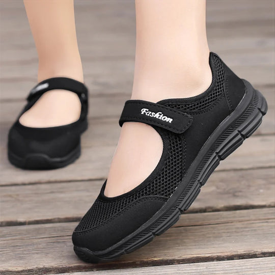 Zapatos de Mujer, zapatos vulcanizados transpirables, Zapatillas blancas para Mujer, zapatos informales superligeros para Mujer, Zapatillas planas para Mujer 2021
