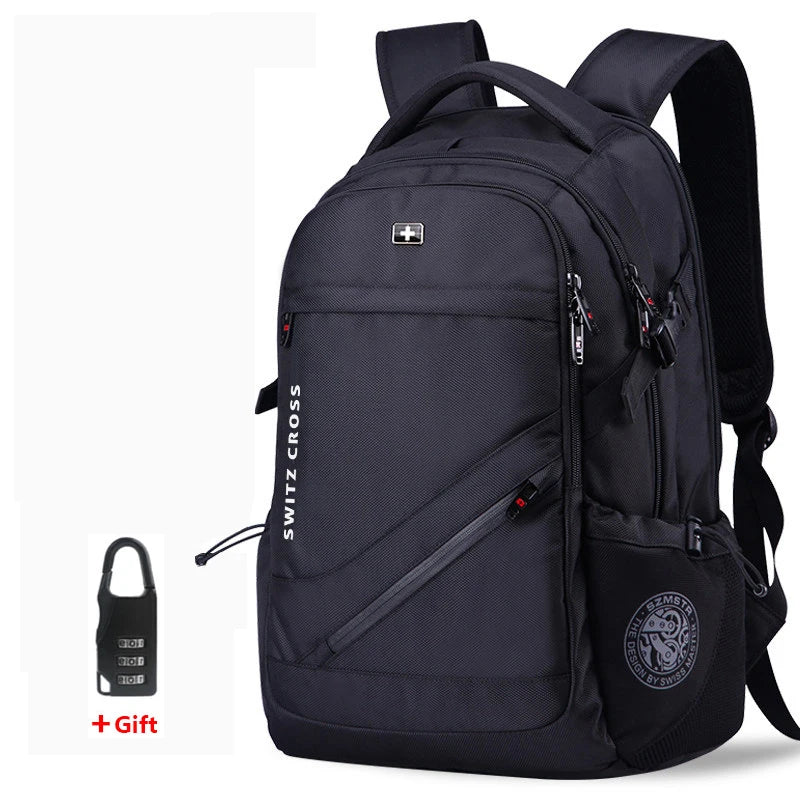 Mochila SwissGuard Profesional: Seguridad Élite, USB y Confort para el Sanitario Moderno.