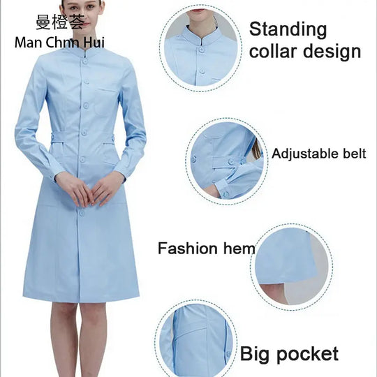 Bata Médica Premium Mujer: Elegancia y Rendimiento Superior para la Profesional Líder.