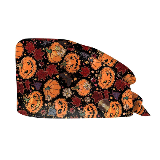 Gorro exfoliante de Halloween, gorro de algodón ajustable con estampado para salón de belleza, cirujano, clínica Dental, gorro de enfermería, gorros quirúrgicos para hombres y mujeres, venta al por mayor MedSurgery Store For Digital Health