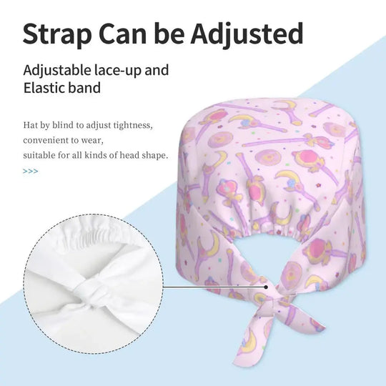 Gorra personalizada Sailors-Usagi Tsukino, gorros quirúrgicos para hombres y mujeres, gorro para quirófano, sombreros para operador, sombrero para trabajos de laboratorio MedSurgery Store For Digital Health