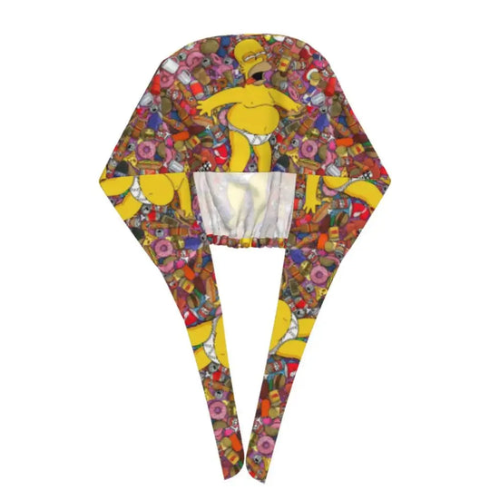 Personalizado The Simpsons Cartoon personal médico Scrubs Hat hombres mujeres médico enfermería gorro quirúrgico Scrub Caps MedSurgery Store For Digital Health