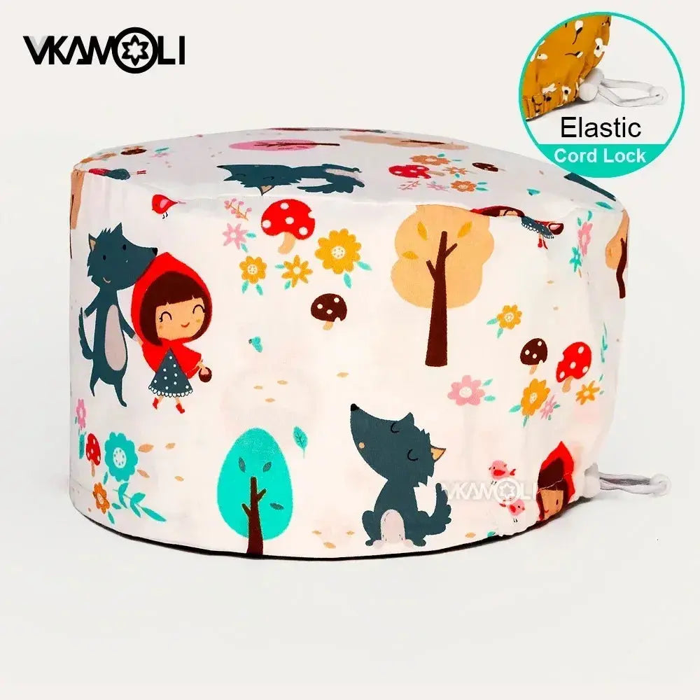 Gorros quirúrgicos con varias impresiones de conejos, perros, animales diseñados como gorros para el cuidado del cabello para médicos y enfermeras MedSurgery Store For Digital Health