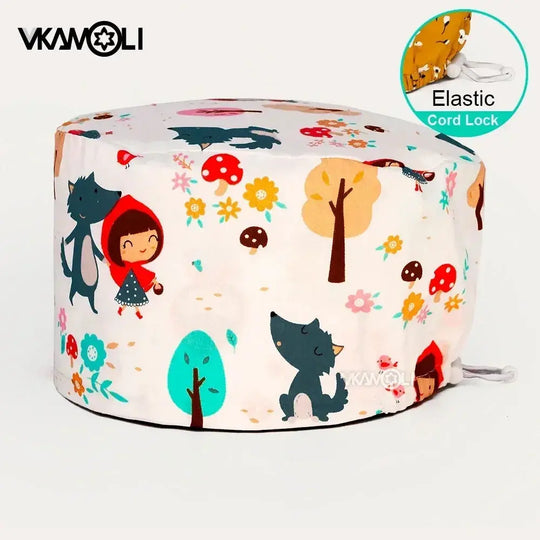 Gorros quirúrgicos con varias impresiones de conejos, perros, animales diseñados como gorros para el cuidado del cabello para médicos y enfermeras MedSurgery Store For Digital Health