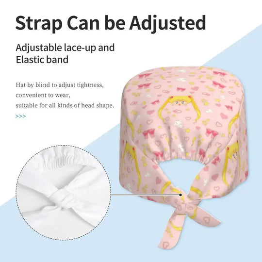 Gorra personalizada Sailors-Usagi Tsukino, gorros quirúrgicos para hombres y mujeres, gorro para quirófano, sombreros para operador, sombrero para trabajos de laboratorio MedSurgery Store For Digital Health