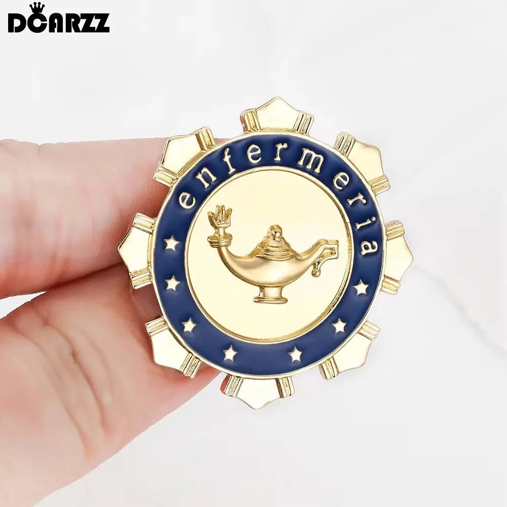 DCARZZ broche de Pin Médico Español, accesorios de joyería de Enfermería, insignia de solapa de mochila para médico, enfermera, estudiante de medicina MedSurgery Store For Digital Health