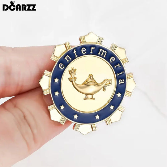 DCARZZ broche de Pin Médico Español, accesorios de joyería de Enfermería, insignia de solapa de mochila para médico, enfermera, estudiante de medicina MedSurgery Store For Digital Health