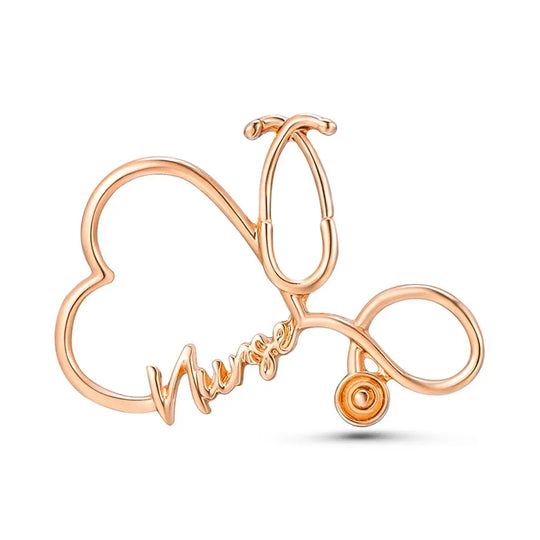 Hanreshe-Pin estetoscopio de enfermera, broche médico Original, joyería de enfermería, insignia de mochila de solapa para médico, estudiante de medicina MedSurgery Store For Digital Health