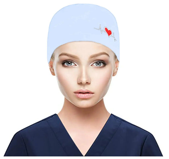 Gorros quirúrgicos ajustables, gorro de trabajo, soporte para cola de caballo, gorros de enfermería Bouffant con botones, turbante de pelo largo, sombreros para mujeres y hombres MedSurgery Store For Digital Health