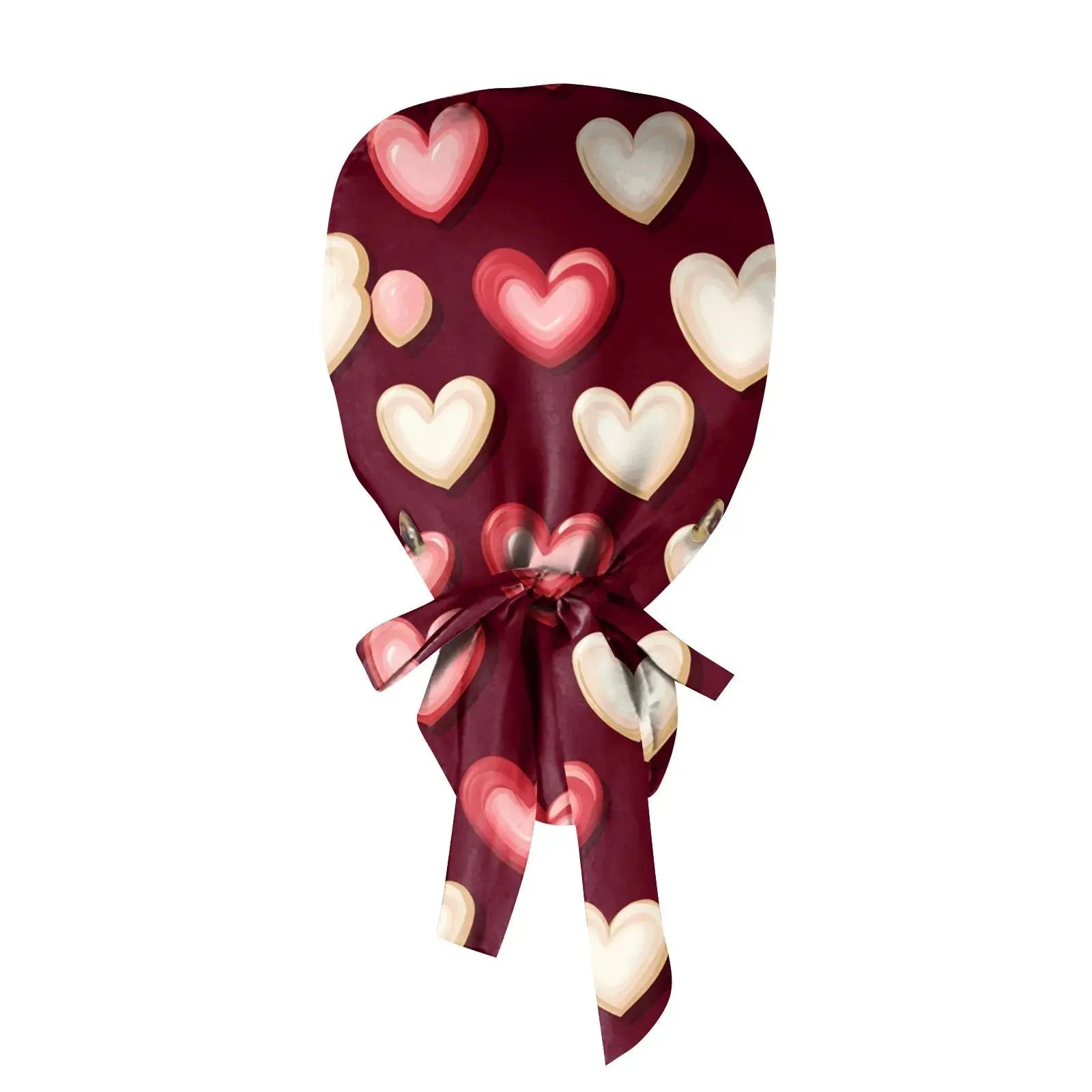 Gorro quirúrgico a prueba de polvo con botón, gorro de trabajo con estampado romántico a la moda, gorro informal con cola de caballo para mujer, gorros de enfermería ajustables MedSurgery Store For Digital Health