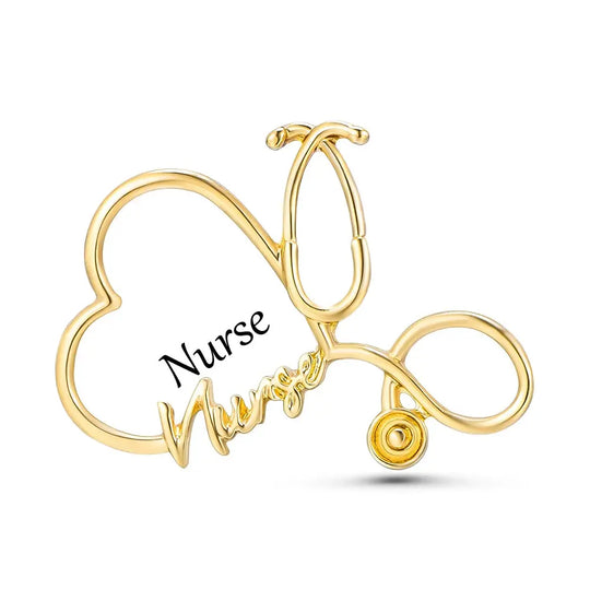 Hanreshe-Pin estetoscopio de enfermera, broche médico Original, joyería de enfermería, insignia de mochila de solapa para médico, estudiante de medicina MedSurgery Store For Digital Health