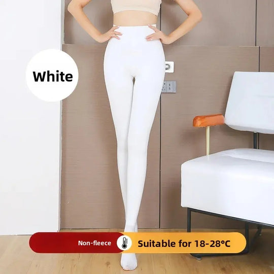 Leggings de Forro Polar ueso para Mujer, Plones Cálidos Inteados para Invierno, Color Blanco y Ne, Capa Base, Pant... MedSurgery Store For Digital Health