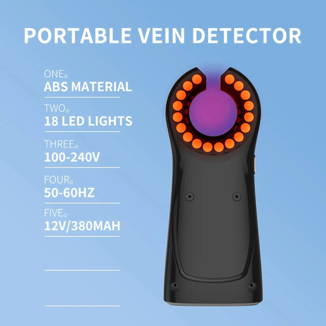 Detector de venas portátil médico, escáner infrarrojo LED para venas, máquina detectora de vasos sanguíneos de mano, dispositivo buscador de venas MedSurgery Store For Digital Health