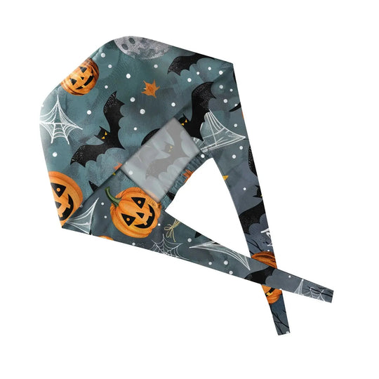 Gorro exfoliante de Halloween, gorro de algodón ajustable con estampado para salón de belleza, cirujano, clínica Dental, gorro de enfermería, gorros quirúrgicos para hombres y mujeres, venta al por mayor MedSurgery Store For Digital Health