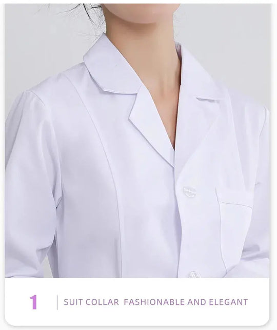 Tejido elástico antifluido bata médica