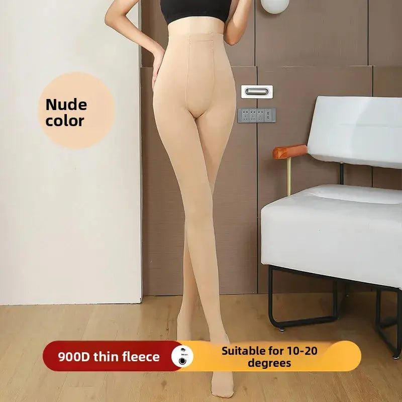 Leggings de Forro Polar ueso para Mujer, Plones Cálidos Inteados para Invierno, Color Blanco y Ne, Capa Base, Pant... MedSurgery Store For Digital Health