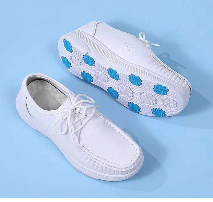 STRONGSHEN, zapatos blancos con plataforma, zapatos de enfermera para mujer, zapatos de trabajo ligeros y cómodos informales, zapatos antideslizantes a la moda para mujer MedSurgery Store For Digital Health