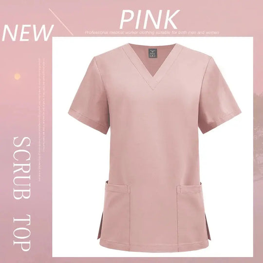 Blusa exfoliante para mujer, accesorios quirúrgicos para enfermera médica, cuello en V, comodidad, bata clínica Unisex, camiseta de trabajo para quirófano, nueva MedSurgery Store For Digital Health