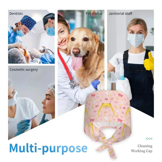 Gorra personalizada Sailors-Usagi Tsukino, gorros quirúrgicos para hombres y mujeres, gorro para quirófano, sombreros para operador, sombrero para trabajos de laboratorio MedSurgery Store For Digital Health