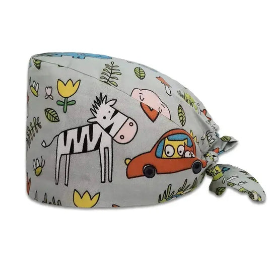 Gorros médicos con estampado de flores para Mujer, gorro quirúrgico de algodón, accesorios médicos MedSurgery Store For Digital Health