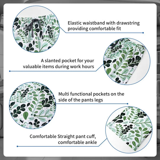 Ropa médica para mujer, uniformes estéticos, conjunto de exfoliantes médicos, ropa de trabajo de esteticista y manicura, trajes de algodón estampados con cuello en V, Unisex MedSurgery Store For Digital Health