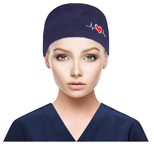 Gorros quirúrgicos ajustables, gorro de trabajo, soporte para cola de caballo, gorros de enfermería Bouffant con botones, turbante de pelo largo, sombreros para mujeres y hombres MedSurgery Store For Digital Health