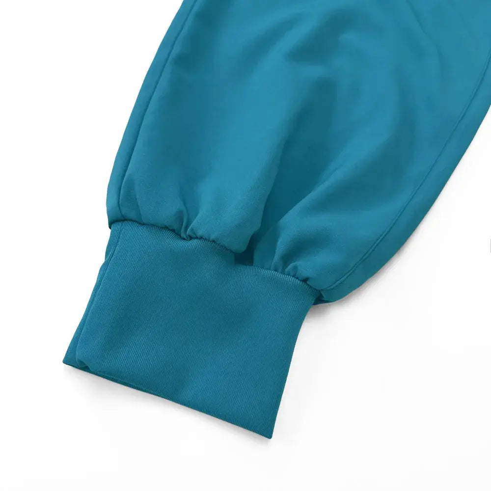 Conjunto de batas para mujer, Top con bolsillo y cuello en V, pantalones exfoliantes para correr con cordón, uniforme médico para enfermería, ropa de trabajo quirúrgica CJdropshipping