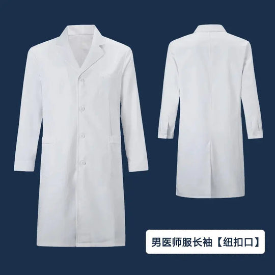 Abrigo blanco, ropa Experimental para estudiantes universitarios, ropa de médico de manga larga para hombres y mujeres, química y medicina de manga corta MedSurgery Store For Digital Health