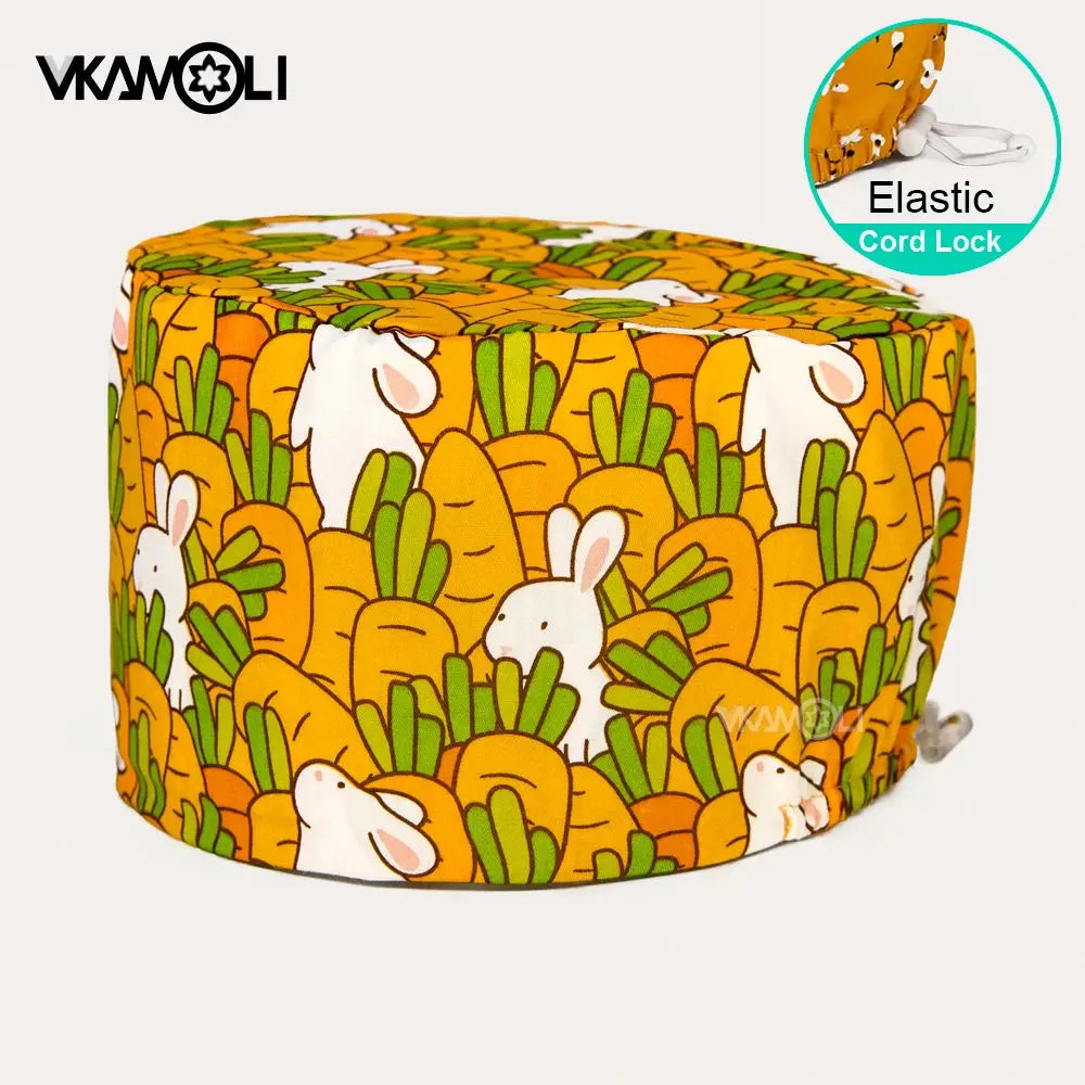Gorros quirúrgicos con varias impresiones de conejos, perros, animales diseñados como gorros para el cuidado del cabello para médicos y enfermeras MedSurgery Store For Digital Health