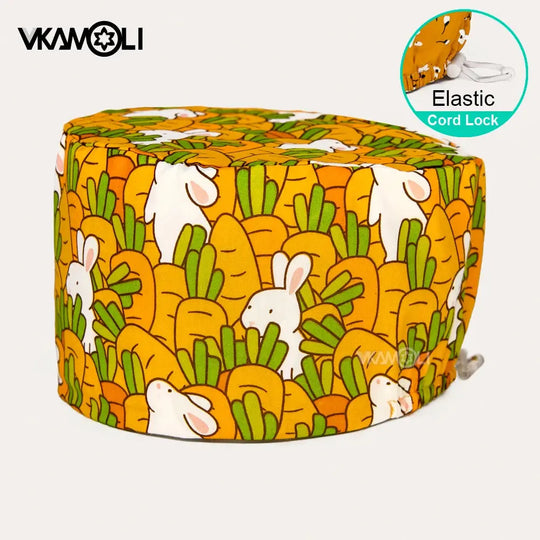 Gorros quirúrgicos con varias impresiones de conejos, perros, animales diseñados como gorros para el cuidado del cabello para médicos y enfermeras MedSurgery Store For Digital Health