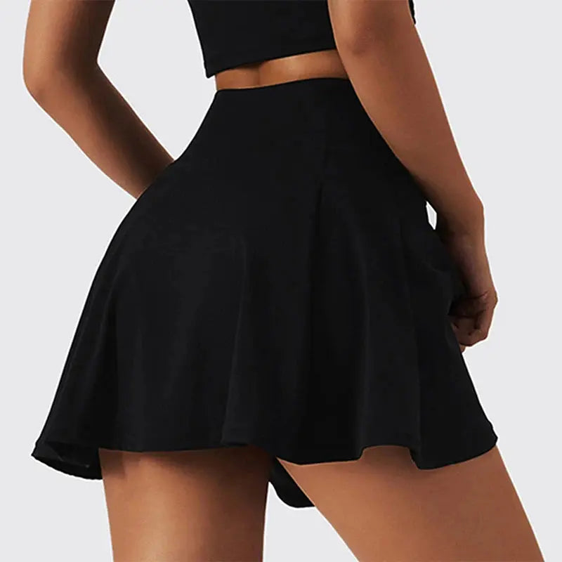 Falda corta deportiva de cintura alta para mujer, cómodos pantalones de seguridad con cinturón transpirable y minifalda de tenis, Yoga y Golf con bolsillo MedSurgery Store For Digital Health