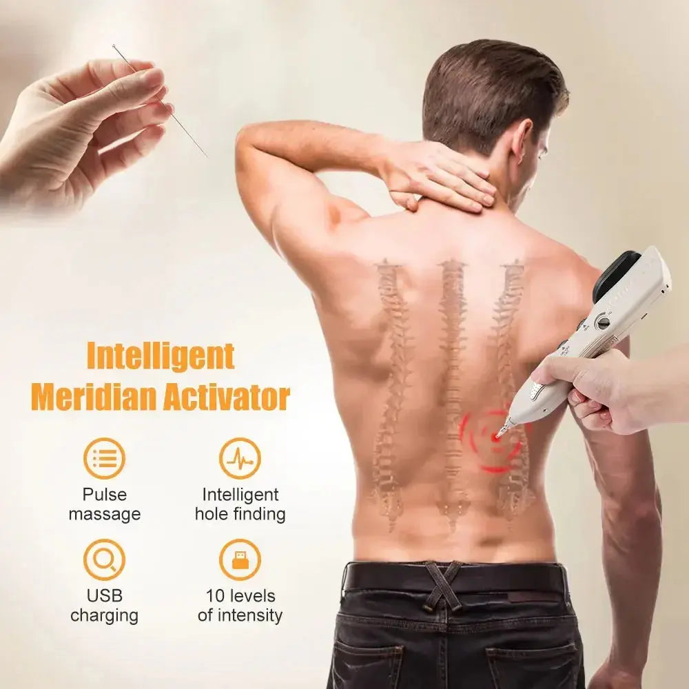 Pluma de acupuntura médica, Detector de puntos, masaje corporal electrónico, terapia del dolor, alivio eléctrico del dolor, cuidado de la salud, dispositivo de uso doméstico MedSurgery Store For Digital Health