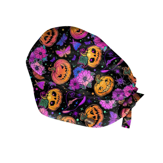 Gorro exfoliante de Halloween, gorro de algodón ajustable con estampado para salón de belleza, cirujano, clínica Dental, gorro de enfermería, gorros quirúrgicos para hombres y mujeres, venta al por mayor MedSurgery Store For Digital Health