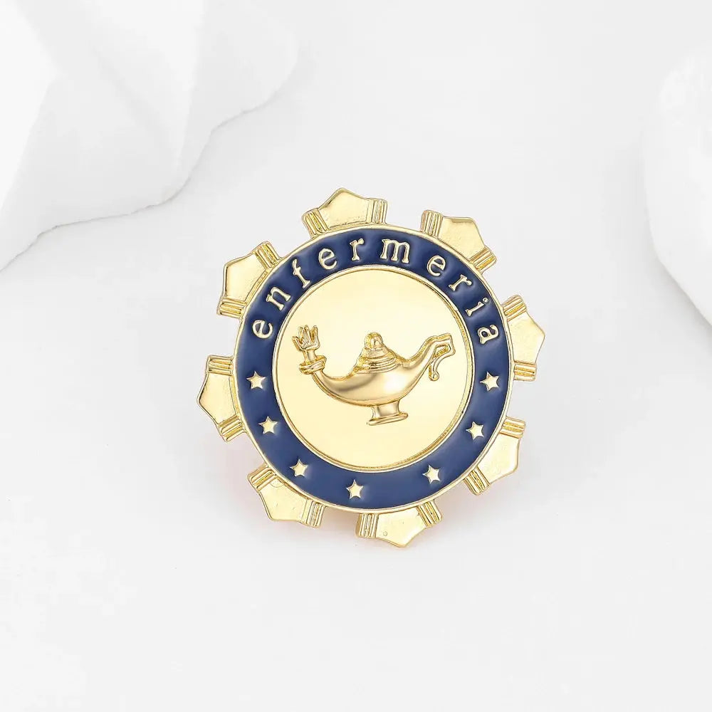 DCARZZ broche de Pin Médico Español, accesorios de joyería de Enfermería, insignia de solapa de mochila para médico, enfermera, estudiante de medicina MedSurgery Store For Digital Health