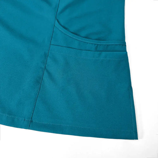 Conjunto de batas para mujer, Top con bolsillo y cuello en V, pantalones exfoliantes para correr con cordón, uniforme médico para enfermería, ropa de trabajo quirúrgica CJdropshipping