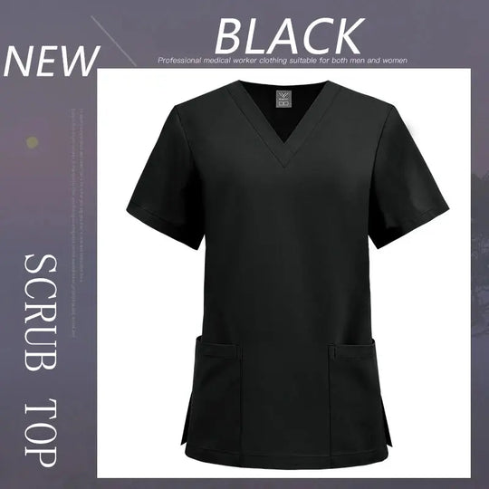 Blusa exfoliante para mujer, accesorios quirúrgicos para enfermera médica, cuello en V, comodidad, bata clínica Unisex, camiseta de trabajo para quirófano, nueva MedSurgery Store For Digital Health