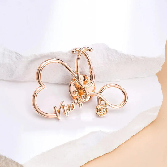 Hanreshe-Pin estetoscopio de enfermera, broche médico Original, joyería de enfermería, insignia de mochila de solapa para médico, estudiante de medicina MedSurgery Store For Digital Health